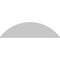 Ekena Millwork Segment Arch 3 Spoke Architectural Grade PVC Pediment, 74"W x 19-1/2"H x 2"P PEDPS074X195SEG03 - alternate 4